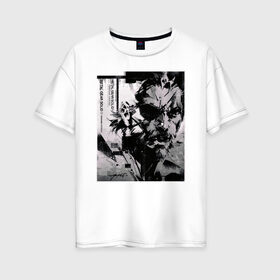 Женская футболка хлопок Oversize с принтом Big Boss MGS в Петрозаводске, 100% хлопок | свободный крой, круглый ворот, спущенный рукав, длина до линии бедер
 | art | big boss | game | metal gear | metal gear solid | mgs | кодзима гений