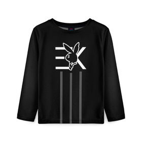 Детский лонгслив 3D с принтом EGOR KREED x Rabbit в Петрозаводске, 100% полиэстер | длинные рукава, круглый вырез горловины, полуприлегающий силуэт
 | black | egor | hip | hop | inc | kreed | logo | pop | rap | star | team | алых | грехи | егор | знают | крид | лого | миллион | настроения | они | поп | роз | рэп | самая | символ | хип | холостяк | хоп | цвет | черный | что