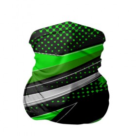 Бандана-труба 3D с принтом Зеленая краска в Петрозаводске, 100% полиэстер, ткань с особыми свойствами — Activecool | плотность 150‒180 г/м2; хорошо тянется, но сохраняет форму | абстракция | зеленая | клякса | краска | линии | минимализм | полосы | пятна | точки | яркая