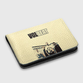 Картхолдер с принтом с принтом Volbeat  в Петрозаводске, натуральная матовая кожа | размер 7,3 х 10 см; кардхолдер имеет 4 кармана для карт; | groove metal | hardcore | psychobilly | volbeat | волбит