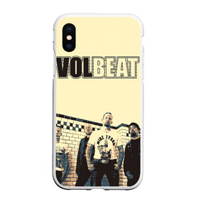 Чехол для iPhone XS Max матовый с принтом Volbeat в Петрозаводске, Силикон | Область печати: задняя сторона чехла, без боковых панелей | groove metal | hardcore | psychobilly | volbeat | волбит