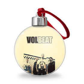 Ёлочный шар с принтом Volbeat в Петрозаводске, Пластик | Диаметр: 77 мм | groove metal | hardcore | psychobilly | volbeat | волбит