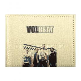Обложка для студенческого билета с принтом Volbeat в Петрозаводске, натуральная кожа | Размер: 11*8 см; Печать на всей внешней стороне | groove metal | hardcore | psychobilly | volbeat | волбит