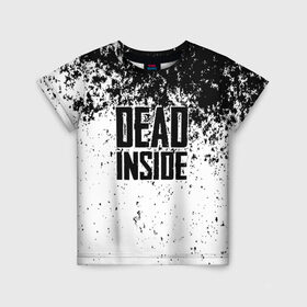 Детская футболка 3D с принтом Dead Inside в Петрозаводске, 100% гипоаллергенный полиэфир | прямой крой, круглый вырез горловины, длина до линии бедер, чуть спущенное плечо, ткань немного тянется | dead | dota | inside | аниме | внутри | гуль | дэд | инсайд | мертвец | мертвый | токийский