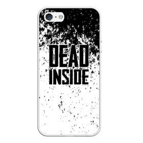 Чехол для iPhone 5/5S матовый с принтом Dead Inside в Петрозаводске, Силикон | Область печати: задняя сторона чехла, без боковых панелей | dead | dota | inside | аниме | внутри | гуль | дэд | инсайд | мертвец | мертвый | токийский