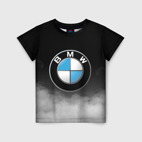 Детская футболка 3D с принтом BMW в Петрозаводске, 100% гипоаллергенный полиэфир | прямой крой, круглый вырез горловины, длина до линии бедер, чуть спущенное плечо, ткань немного тянется | bmw | bmw performance | m | motorsport | performance | бмв | моторспорт