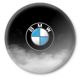Значок с принтом BMW в Петрозаводске,  металл | круглая форма, металлическая застежка в виде булавки | bmw | bmw performance | m | motorsport | performance | бмв | моторспорт