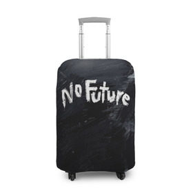 Чехол для чемодана 3D с принтом ТЬМА - No Future в Петрозаводске, 86% полиэфир, 14% спандекс | двустороннее нанесение принта, прорези для ручек и колес | Тематика изображения на принте: 1921 | 1953 | 1986 | 2019 | 2052 | dark | future | jonas | logo | mikkel | mundus | no future | portal | sic | будущего | йонас | лого | логотип | миккель | надпись | нет | портал | сериал | сериалы | символ | тьма
