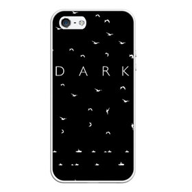 Чехол для iPhone 5/5S матовый с принтом DARK - Birds (Тьма) в Петрозаводске, Силикон | Область печати: задняя сторона чехла, без боковых панелей | 1921 | 1953 | 1986 | 2019 | 2052 | dark | future | jonas | logo | mikkel | mundus | no future | portal | sic | будущего | йонас | лого | логотип | миккель | надпись | нет | портал | сериал | сериалы | символ | тьма