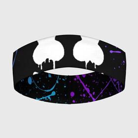 Повязка на голову 3D с принтом MARSHMELLO КРАСКИ И НИЧЕГО ЛИШНЕГО   СМАЙЛ   МАРШМЕЛЛО в Петрозаводске,  |  | america | dj | marshmello | usa | америка | маршмелло