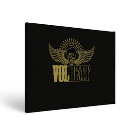 Холст прямоугольный с принтом Volbeat в Петрозаводске, 100% ПВХ |  | groove metal | hardcore | psychobilly | volbeat | волбит