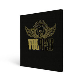 Холст квадратный с принтом Volbeat в Петрозаводске, 100% ПВХ |  | groove metal | hardcore | psychobilly | volbeat | волбит