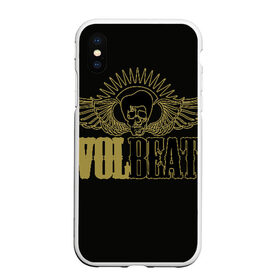 Чехол для iPhone XS Max матовый с принтом Volbeat в Петрозаводске, Силикон | Область печати: задняя сторона чехла, без боковых панелей | groove metal | hardcore | psychobilly | volbeat | волбит