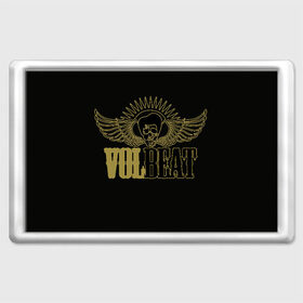Магнит 45*70 с принтом Volbeat  в Петрозаводске, Пластик | Размер: 78*52 мм; Размер печати: 70*45 | groove metal | hardcore | psychobilly | volbeat | волбит