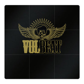 Магнитный плакат 3Х3 с принтом Volbeat в Петрозаводске, Полимерный материал с магнитным слоем | 9 деталей размером 9*9 см | groove metal | hardcore | psychobilly | volbeat | волбит