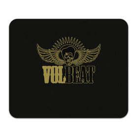 Коврик для мышки прямоугольный с принтом Volbeat в Петрозаводске, натуральный каучук | размер 230 х 185 мм; запечатка лицевой стороны | groove metal | hardcore | psychobilly | volbeat | волбит
