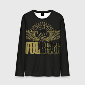 Мужской лонгслив 3D с принтом Volbeat  в Петрозаводске, 100% полиэстер | длинные рукава, круглый вырез горловины, полуприлегающий силуэт | Тематика изображения на принте: groove metal | hardcore | psychobilly | volbeat | волбит
