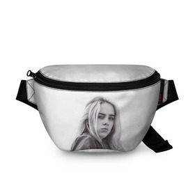 Поясная сумка 3D с принтом BILLIE EILISH в Петрозаводске, 100% полиэстер | плотная ткань, ремень с регулируемой длиной, внутри несколько карманов для мелочей, основное отделение и карман с обратной стороны сумки застегиваются на молнию | ayelish | bad guy | bellyache | bilie eilish | bilie elish | billie | billie eilish | eilish | electronic | elish | music | били айлиш | билли айлиш | эйлиш | элиш