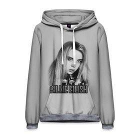 Мужская толстовка 3D с принтом BILLIE EILISH в Петрозаводске, 100% полиэстер | двухслойный капюшон со шнурком для регулировки, мягкие манжеты на рукавах и по низу толстовки, спереди карман-кенгуру с мягким внутренним слоем. | ayelish | bad guy | bellyache | bilie eilish | bilie elish | billie | billie eilish | eilish | electronic | elish | music | били айлиш | билли айлиш | эйлиш | элиш