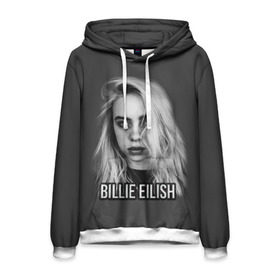 Мужская толстовка 3D с принтом BILLIE EILISH в Петрозаводске, 100% полиэстер | двухслойный капюшон со шнурком для регулировки, мягкие манжеты на рукавах и по низу толстовки, спереди карман-кенгуру с мягким внутренним слоем. | ayelish | bad guy | bellyache | bilie eilish | bilie elish | billie | billie eilish | eilish | electronic | elish | music | били айлиш | билли айлиш | эйлиш | элиш