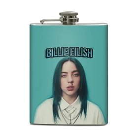 Фляга с принтом BILLIE EILISH в Петрозаводске, металлический корпус | емкость 0,22 л, размер 125 х 94 мм. Виниловая наклейка запечатывается полностью | Тематика изображения на принте: ayelish | bad guy | bellyache | bilie eilish | bilie elish | billie | billie eilish | eilish | electronic | elish | music | били айлиш | билли айлиш | эйлиш | элиш