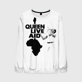 Мужской свитшот 3D с принтом Queen LIVE AID в Петрозаводске, 100% полиэстер с мягким внутренним слоем | круглый вырез горловины, мягкая резинка на манжетах и поясе, свободная посадка по фигуре | Тематика изображения на принте: bohemian | brian | freddie | john | mercury | must go on | queen | rhapsody | roger | taylor | the miracle | the show | богемская | рапсодия | роджер тейлор | фредди меркьюри