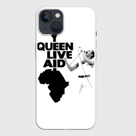 Чехол для iPhone 13 с принтом Queen LIVE AID в Петрозаводске,  |  | Тематика изображения на принте: bohemian | brian | freddie | john | mercury | must go on | queen | rhapsody | roger | taylor | the miracle | the show | богемская | рапсодия | роджер тейлор | фредди меркьюри