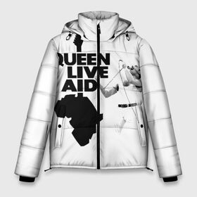 Мужская зимняя куртка 3D с принтом Queen LIVE AID в Петрозаводске, верх — 100% полиэстер; подкладка — 100% полиэстер; утеплитель — 100% полиэстер | длина ниже бедра, свободный силуэт Оверсайз. Есть воротник-стойка, отстегивающийся капюшон и ветрозащитная планка. 

Боковые карманы с листочкой на кнопках и внутренний карман на молнии. | bohemian | brian | freddie | john | mercury | must go on | queen | rhapsody | roger | taylor | the miracle | the show | богемская | рапсодия | роджер тейлор | фредди меркьюри