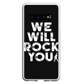 Чехол для Samsung Galaxy S10 с принтом We Will Rock You в Петрозаводске, Силикон | Область печати: задняя сторона чехла, без боковых панелей | Тематика изображения на принте: bohemian | brian | freddie | john | mercury | must go on | queen | rhapsody | roger | taylor | the miracle | the show | богемская | рапсодия | роджер тейлор | фредди меркьюри