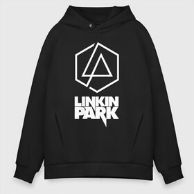 Мужское худи Oversize хлопок с принтом LINKIN PARK (настраиваемый) в Петрозаводске, френч-терри — 70% хлопок, 30% полиэстер. Мягкий теплый начес внутри —100% хлопок | боковые карманы, эластичные манжеты и нижняя кромка, капюшон на магнитной кнопке | chester bennington | linkin park | mike shinoda | линкин парк