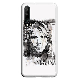 Чехол для Honor P30 с принтом Kurt Cobain в Петрозаводске, Силикон | Область печати: задняя сторона чехла, без боковых панелей | bleach | blew | cobain | dave | geffen | hormoaning | in utero | incesticide | krist | kurt | nevermind | nirvana | novoselic | rock | vevo | геффен | курт кобейн | нирвана | рок