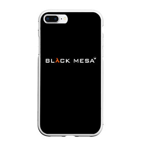 Чехол для iPhone 7Plus/8 Plus матовый с принтом BLACK MESA в Петрозаводске, Силикон | Область печати: задняя сторона чехла, без боковых панелей | black mesa | city 17 | combine guard | gordon freeman | half life | source | valve | гордон фримен | халф лайф