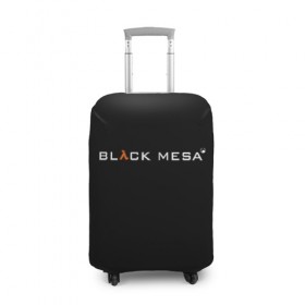 Чехол для чемодана 3D с принтом BLACK MESA в Петрозаводске, 86% полиэфир, 14% спандекс | двустороннее нанесение принта, прорези для ручек и колес | black mesa | city 17 | combine guard | gordon freeman | half life | source | valve | гордон фримен | халф лайф