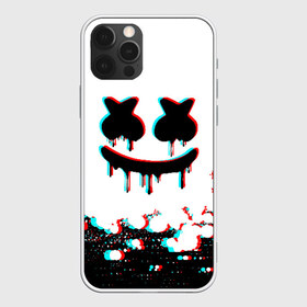 Чехол для iPhone 12 Pro Max с принтом MARSHMELLO GLITCH в Петрозаводске, Силикон |  | america | dj | glitch | marshmello | usa | америка | глитч | маршмелло