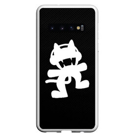 Чехол для Samsung Galaxy S10 с принтом MONSTERCAT в Петрозаводске, Силикон | Область печати: задняя сторона чехла, без боковых панелей | carbon | cat | monster | monster cat | monstercat | карбон | кот | монстеркет