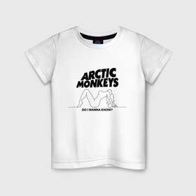 Детская футболка хлопок с принтом AM в Петрозаводске, 100% хлопок | круглый вырез горловины, полуприлегающий силуэт, длина до линии бедер | alex turner | arctic monkeys | алекс тёрнер | арктик монкейс | арктические обезьяны
