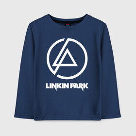 Детский лонгслив хлопок с принтом LINKIN PARK в Петрозаводске, 100% хлопок | круглый вырез горловины, полуприлегающий силуэт, длина до линии бедер | chester bennington | linkin park | mike shinoda | линкин парк