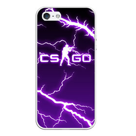 Чехол для iPhone 5/5S матовый с принтом CS GO LIGHTNING STYLE в Петрозаводске, Силикон | Область печати: задняя сторона чехла, без боковых панелей | astralis | awp | counter strike | cs go | cs go global offensive | faze clan | hyper beast | team liquid | thunder | астралис | молнии | тим ликвид | фейз клан | хайпер бист | шторм