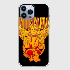 Чехол для iPhone 13 Pro Max с принтом Nirvana в Петрозаводске,  |  | Тематика изображения на принте: bleach | blew | cobain | dave | geffen | hormoaning | in utero | incesticide | krist | kurt | nevermind | nirvana | novoselic | rock | vevo | геффен | курт кобейн | нирвана | рок