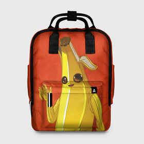 Женский рюкзак 3D с принтом Banana в Петрозаводске, 100% полиэстер | лямки с регулируемой длиной, сверху ручки, чтобы рюкзак нести как сумку. Основное отделение закрывается на молнию, как и внешний карман. Внутри два дополнительных кармана, один из которых закрывается на молнию. По бокам два дополнительных кармашка, куда поместится маленькая бутылочка
 | epic | fortnite | банан | фортнайт | эпик