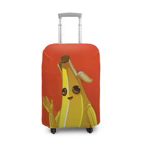 Чехол для чемодана 3D с принтом Banana в Петрозаводске, 86% полиэфир, 14% спандекс | двустороннее нанесение принта, прорези для ручек и колес | epic | fortnite | банан | фортнайт | эпик