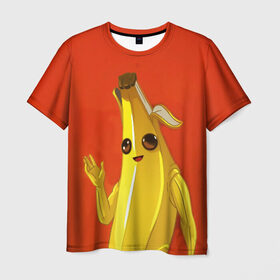 Мужская футболка 3D с принтом Banana в Петрозаводске, 100% полиэфир | прямой крой, круглый вырез горловины, длина до линии бедер | Тематика изображения на принте: epic | fortnite | банан | фортнайт | эпик