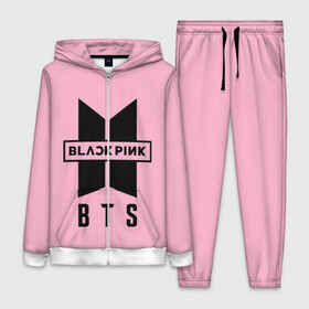 Женский костюм 3D с принтом BTS and BLACKPINK в Петрозаводске,  |  | bangtan boys | black | blackpink | bt21 | bts | k pop | pink | rose | блек пинк | блекпинк | блэк пинк | блэкпинк | бтс