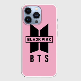 Чехол для iPhone 13 Pro с принтом BTS and BLACKPINK в Петрозаводске,  |  | Тематика изображения на принте: bangtan boys | black | blackpink | bt21 | bts | k pop | pink | rose | блек пинк | блекпинк | блэк пинк | блэкпинк | бтс