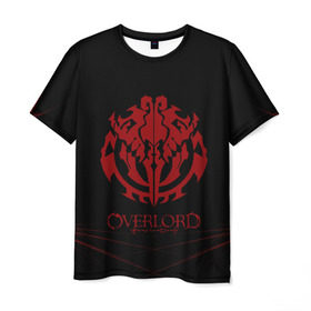 Мужская футболка 3D с принтом Overlord. в Петрозаводске, 100% полиэфир | прямой крой, круглый вырез горловины, длина до линии бедер | overlord | аниме | геометрия | лого | логотип | оверлорд | сериал