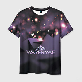 Мужская футболка 3D с принтом Warframe в Петрозаводске, 100% полиэфир | прямой крой, круглый вырез горловины, длина до линии бедер | Тематика изображения на принте: digital extremes | excalibur | nyx | saryn | space | warframe | варфрэйм | космос | шутер