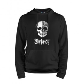 Мужская толстовка с принтом Slipknot в Петрозаводске, френч-терри, мягкий теплый начес внутри (100% хлопок) | карман-кенгуру, эластичные манжеты и нижняя кромка, капюшон с подкладом и шнурком | Тематика изображения на принте: slipknot | we are not your kind | альтернативный метал | грув метал | метал | музыка | ню метал | слипнот