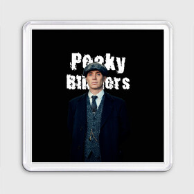 Магнит 55*55 с принтом Peaky Blinders в Петрозаводске, Пластик | Размер: 65*65 мм; Размер печати: 55*55 мм | peaky blinders | острые козырьки | сериал