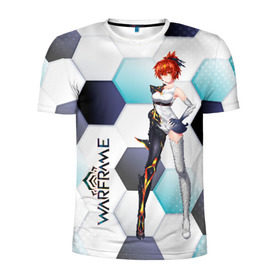 Мужская футболка 3D спортивная с принтом Warframe girl anime в Петрозаводске, 100% полиэстер с улучшенными характеристиками | приталенный силуэт, круглая горловина, широкие плечи, сужается к линии бедра | Тематика изображения на принте: digital extremes | excalibur | nyx | saryn | space | warframe | варфрэйм | космос | шутер