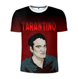 Мужская футболка 3D спортивная с принтом Tarantino в Петрозаводске, 100% полиэстер с улучшенными характеристиками | приталенный силуэт, круглая горловина, широкие плечи, сужается к линии бедра | quentin tarantino | квентин тарантино